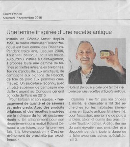 Ouest France Octobre 2016