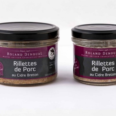 Rillettes de Porc au cidre breton du Maître artisan charcutier traiteur Roland Denoual