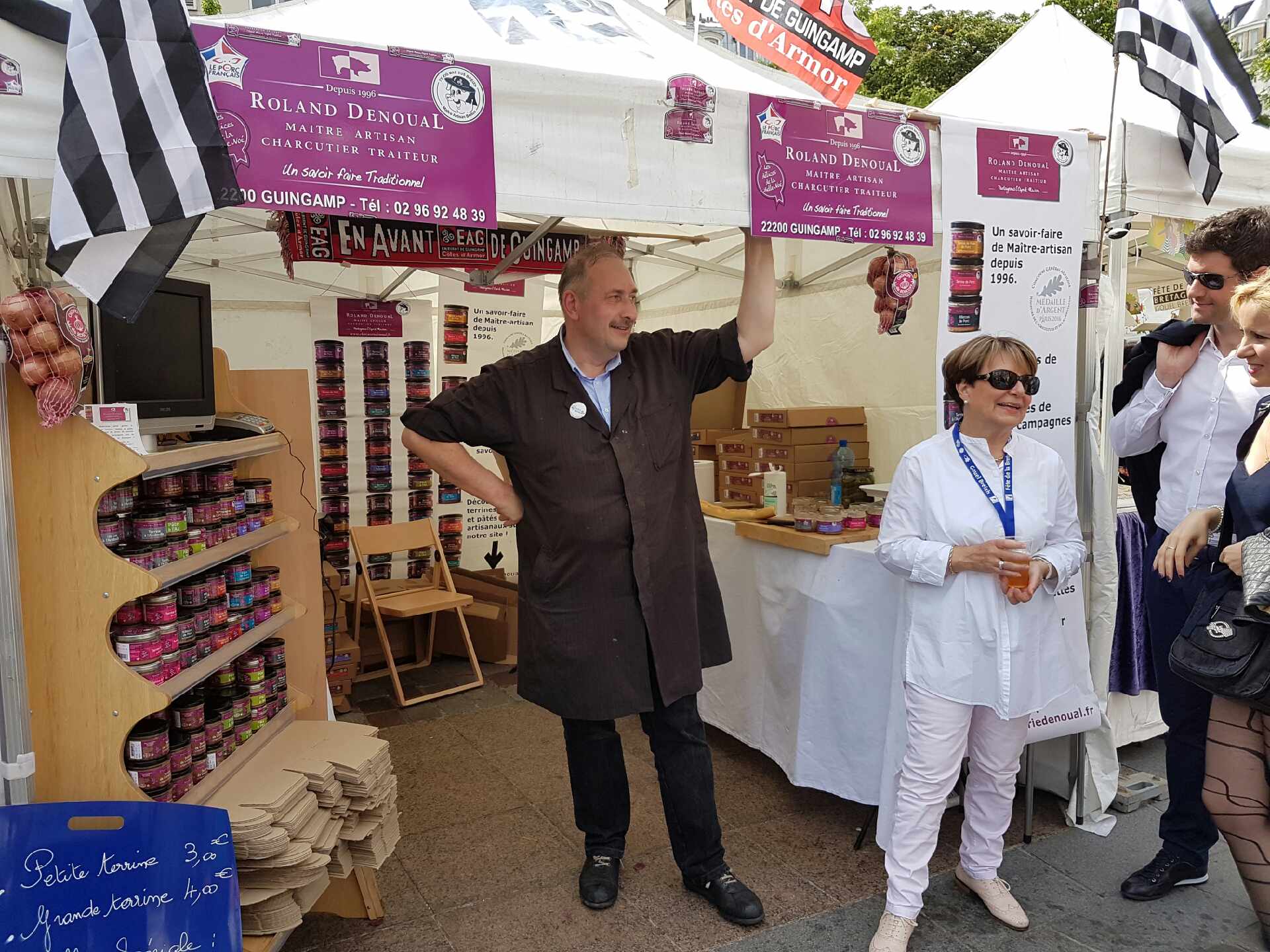 M et Mme Denoual à la Fête de la Bretagne de l'association Paris Breton 2016