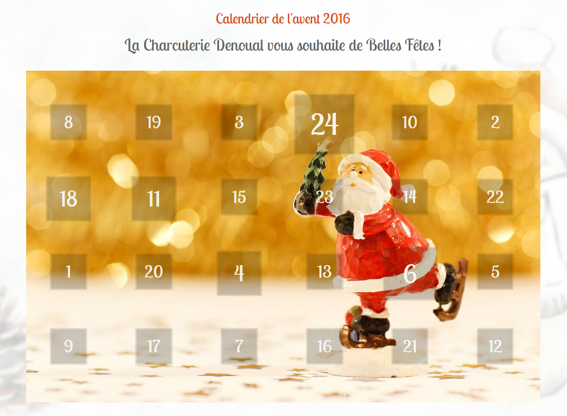 calendrier de l'avent 2016