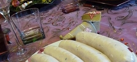 Idée de plat pour vos menus de Fêtes : le boudin blanc