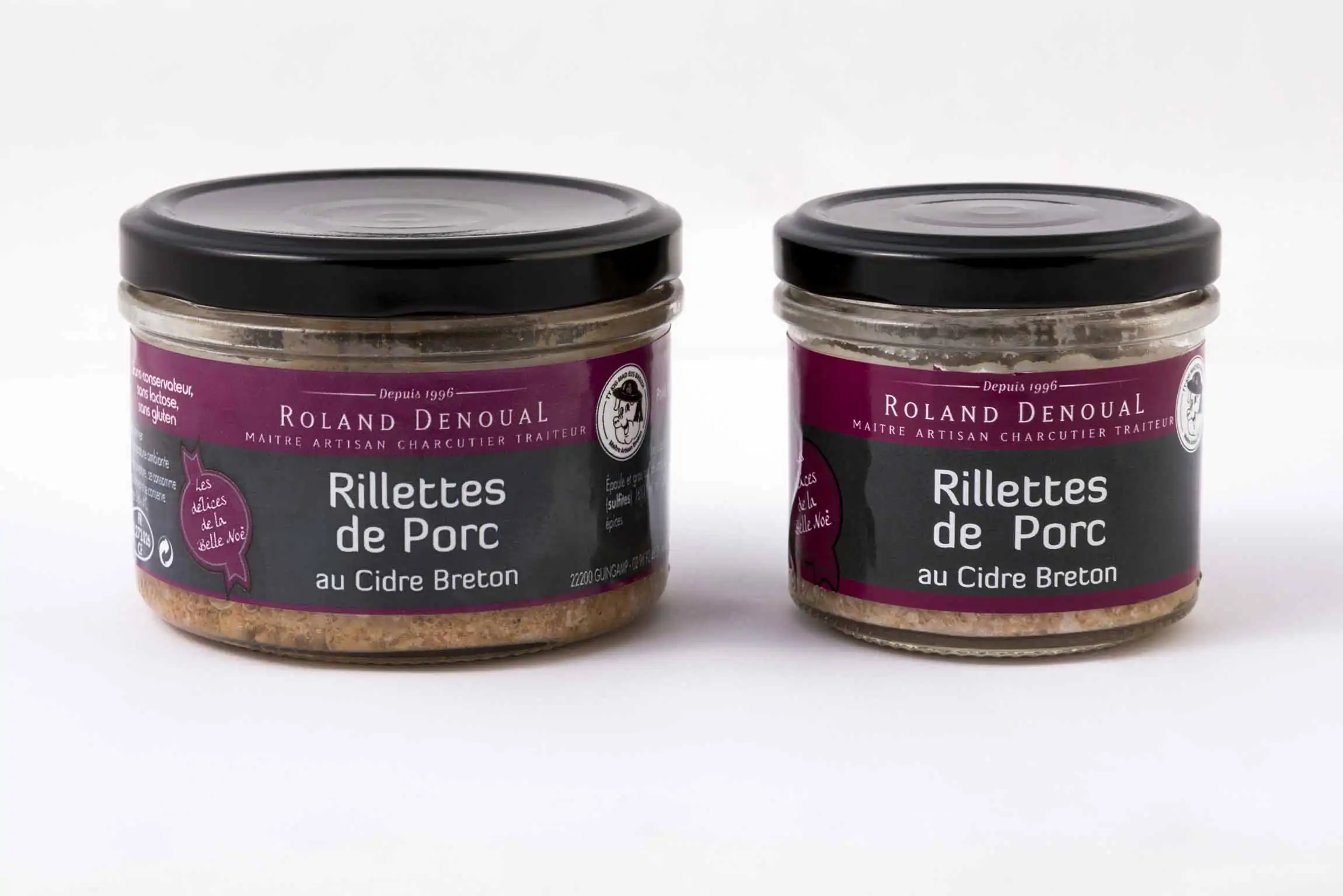 Rillettes de Porc au cidre breton du Maître artisan charcutier traiteur Roland Denoual