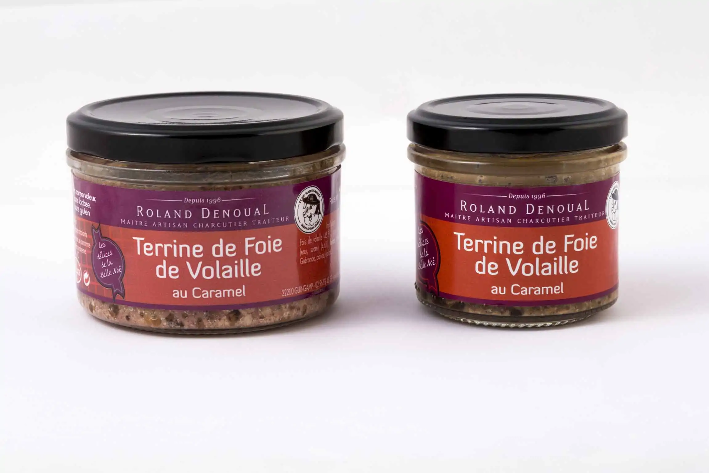 Terrine de foie de volaille au caramel du Maître artisan charcutier traiteur Roland Denoual